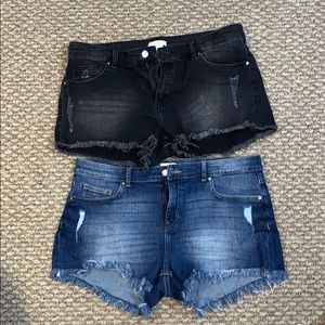 H&M High Waisted Jean Shorts